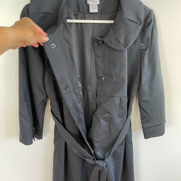 Mimi Maternity Snap Front Belted Dress Coat M - Picture 3 of 6